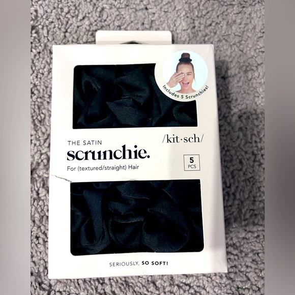 Kitsch hair style bundle - set of 3 clips and 5 satin scrunchies - Picture 4 of 5